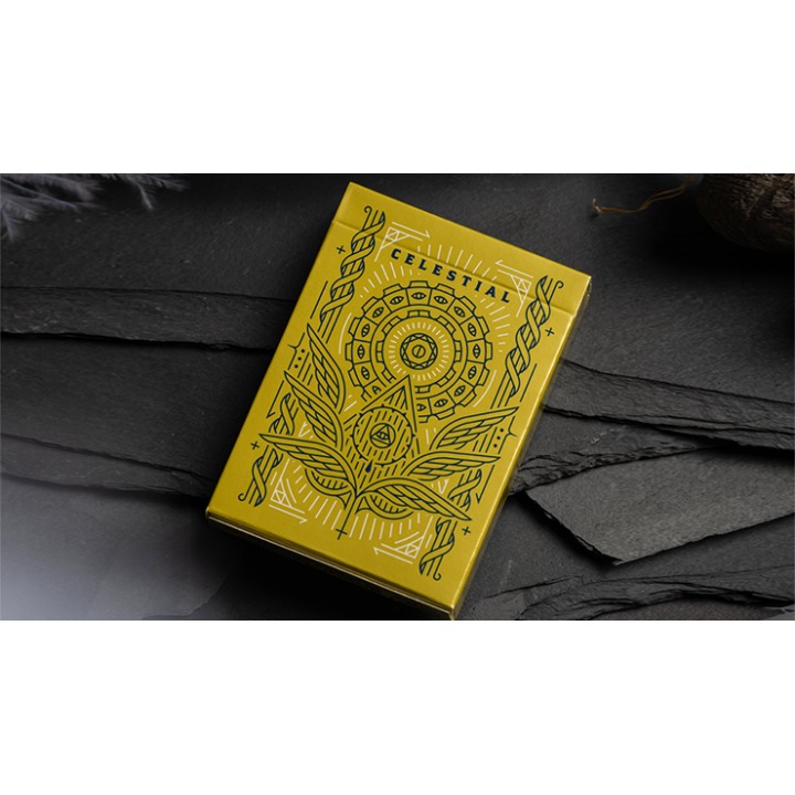 Celestial Valor Playing Cards by Giovanni Meroni(greenish yellow)