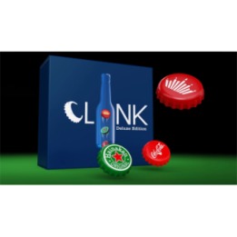 The Clink (Cap in Bottle) Set by Iarvel Magic and Wonder House (Heineken, Coke, and Budweiser)