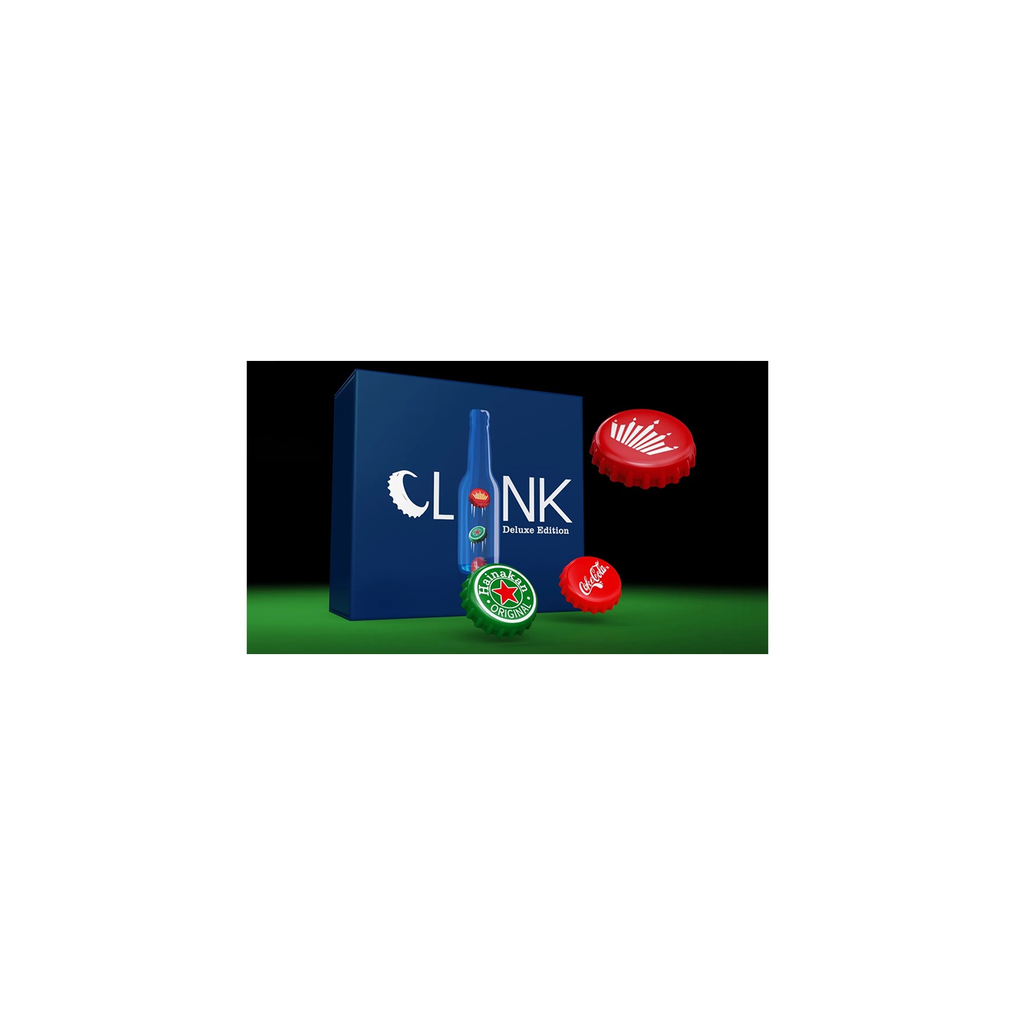 The Clink (Cap in Bottle) Set by Iarvel Magic and Wonder House (Heineken, Coke, and Budweiser)