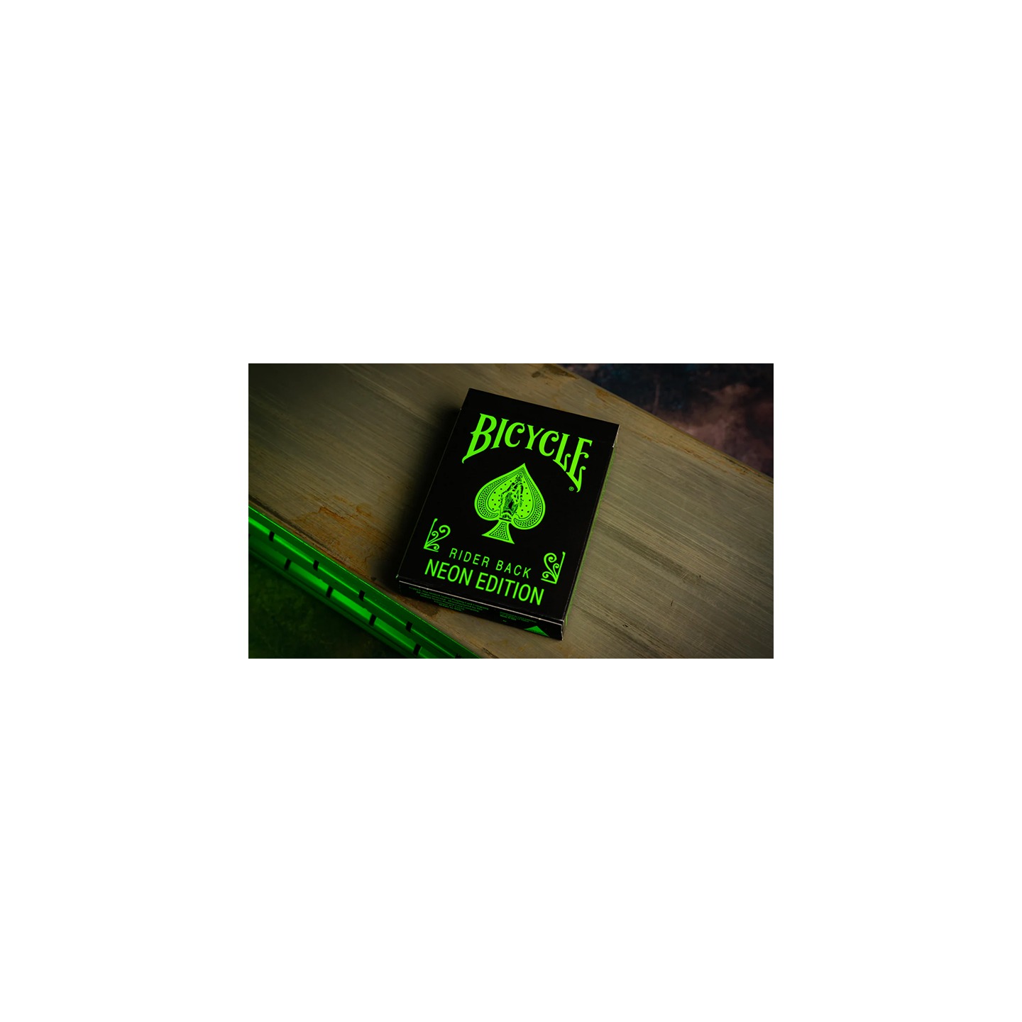 Bicycle Neon Rider Back Green-Glo Deck Playing Cards