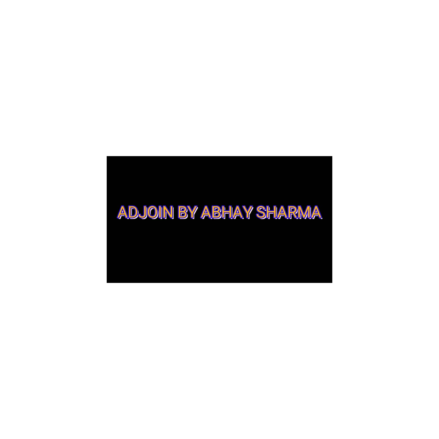 ADJOIN by Abhay Sharma video DOWNLOAD