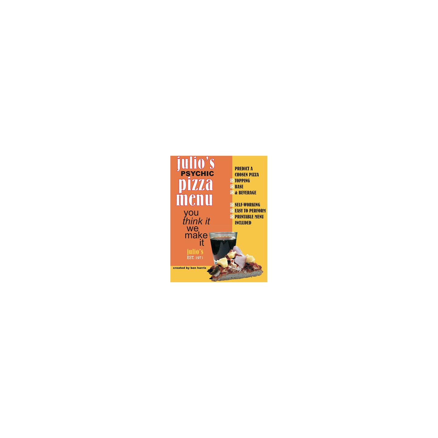 Julios Psychic Pizza by Ben Harris eBook DOWNLOAD