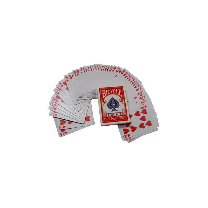Assorted Red Back Bicycle One Way Forcing Deck (assorted values)