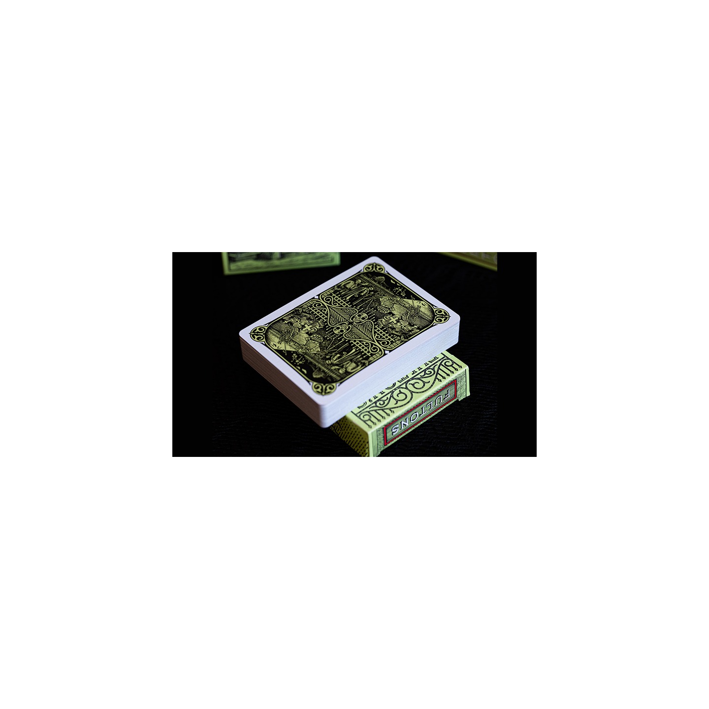FULTON'S Day Of The Dead Green Edition Playing Cards