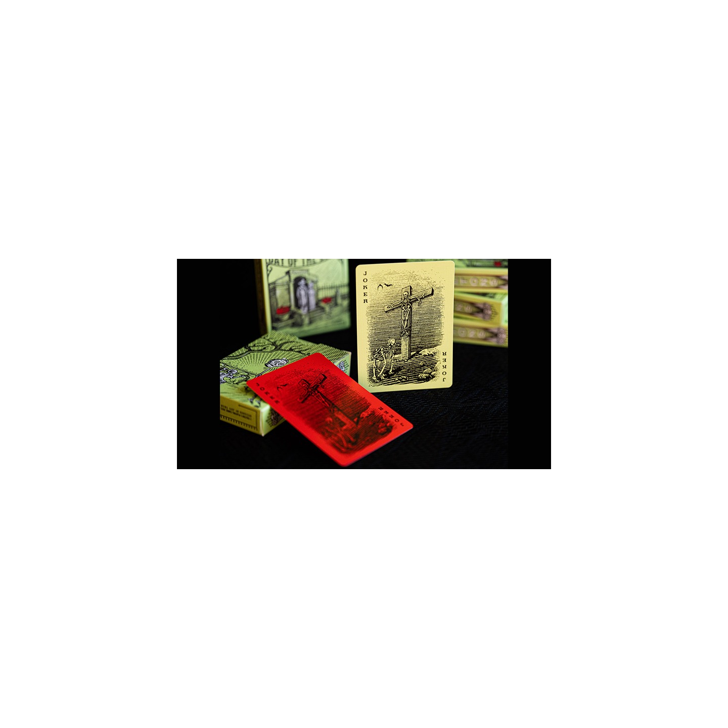 FULTON'S Day Of The Dead Green Edition Playing Cards