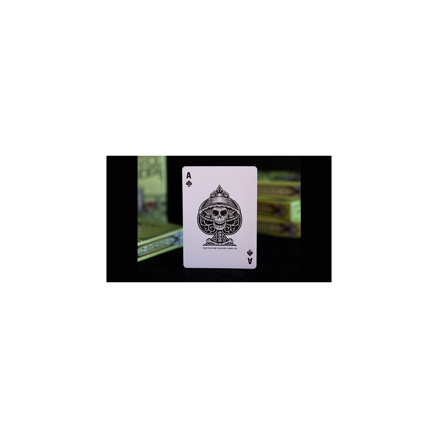 FULTON'S Day Of The Dead Green Edition Playing Cards
