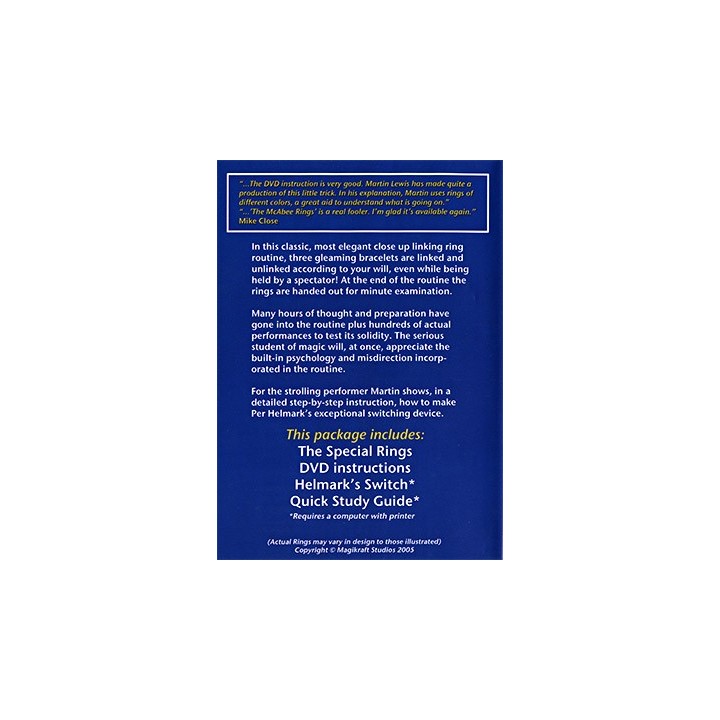 McAbee Rings (Gold Rings and DVD) by Martin Lewis
