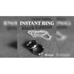 Instant Ring (silver/black, Size 10) by Viktor Voitko