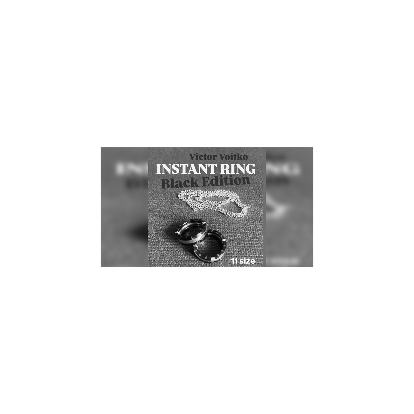 Instant Ring (silver/black, Size 11) by Viktor Voitko