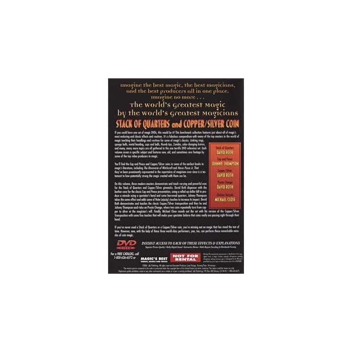 World's Greatest Magic: Stack Of Quarters and Copper/Silver Coin - DVD
