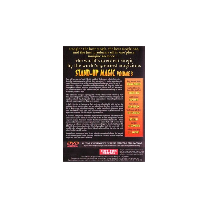 World's Greatest Magic: Stand-Up Magic Volume 3 - DVD