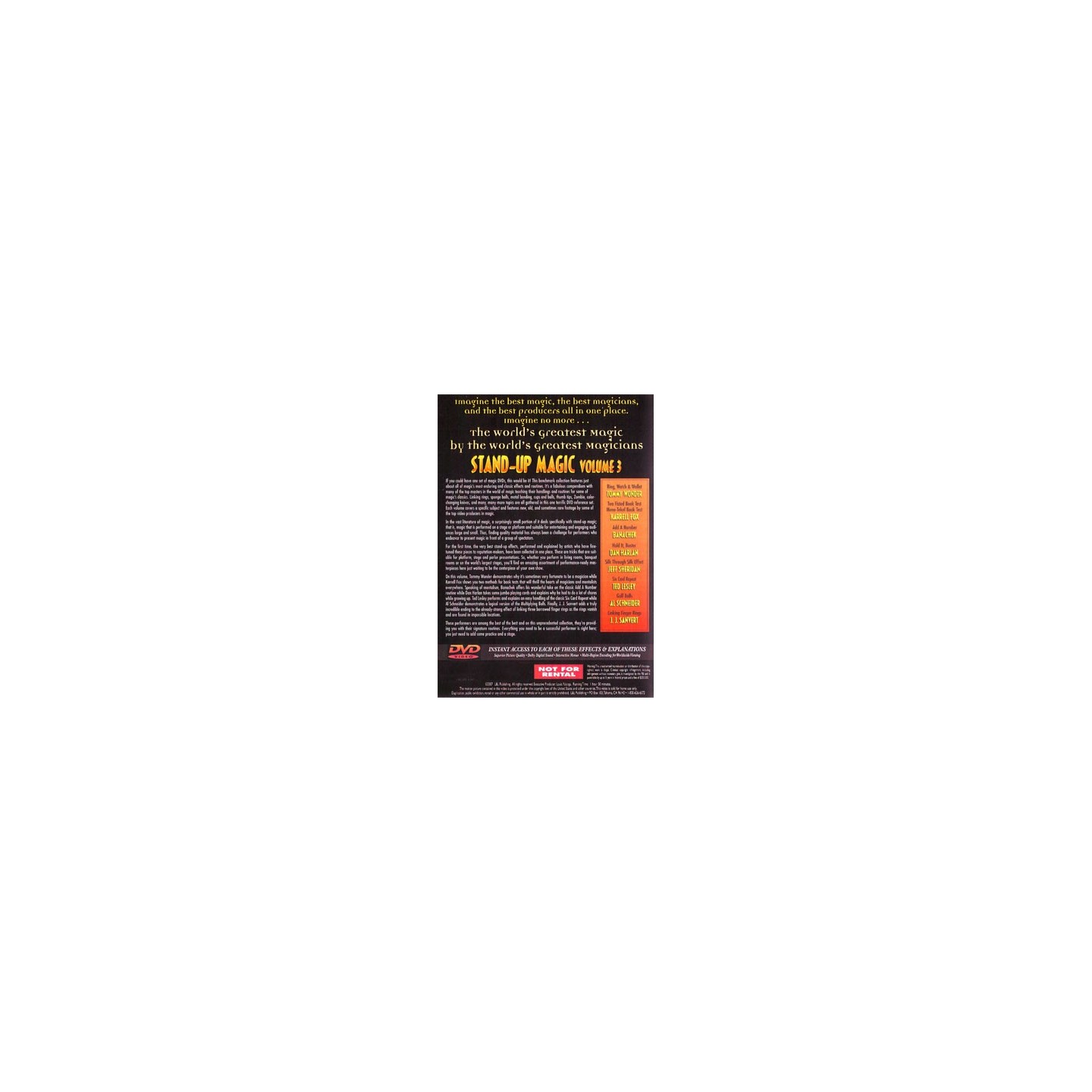 World's Greatest Magic: Stand-Up Magic Volume 3 - DVD