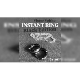 Instant Ring (silver/black, Size 12) by Viktor Voitko