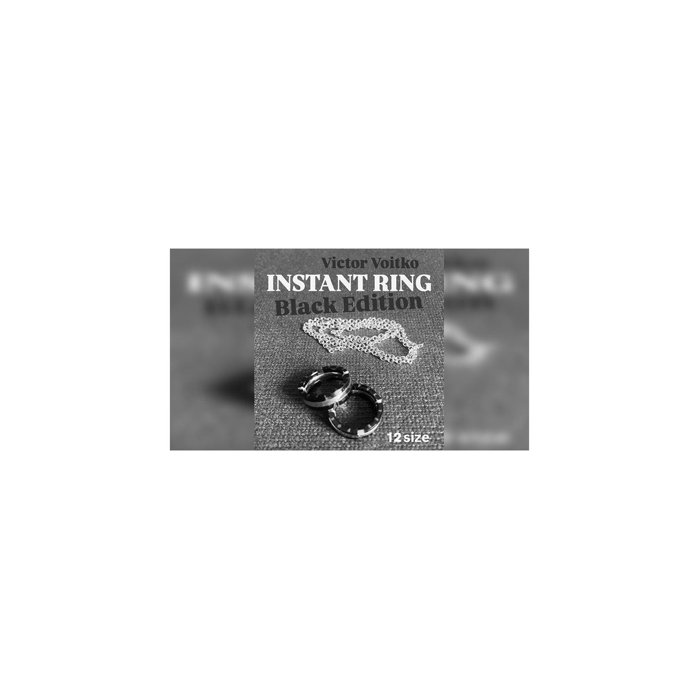 Instant Ring (silver/black, Size 12) by Viktor Voitko