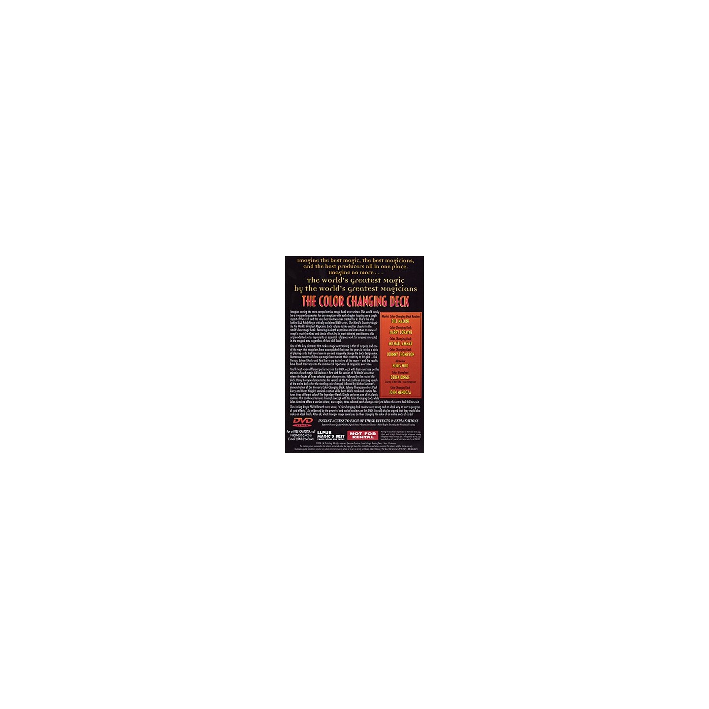 World's Greatest Magic: Color Changing Deck Magic - DVD