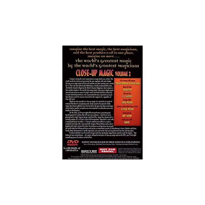 World's Greatest Magic: Close Up Magic 2 - DVD