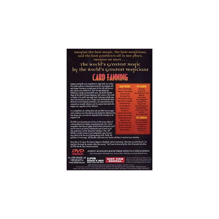 World's Greatest Magic: Card Fanning Magic - DVD
