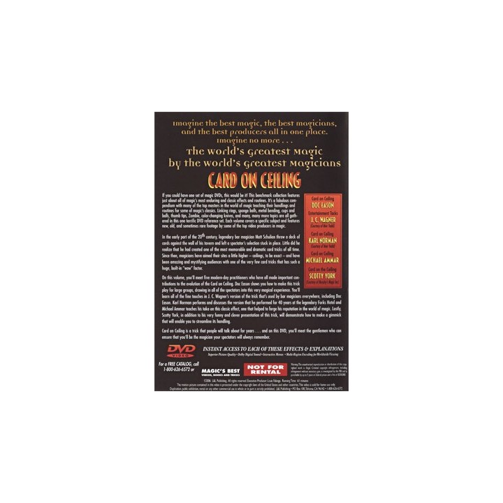 World's Greatest Magic: Card On Ceiling - DVD
