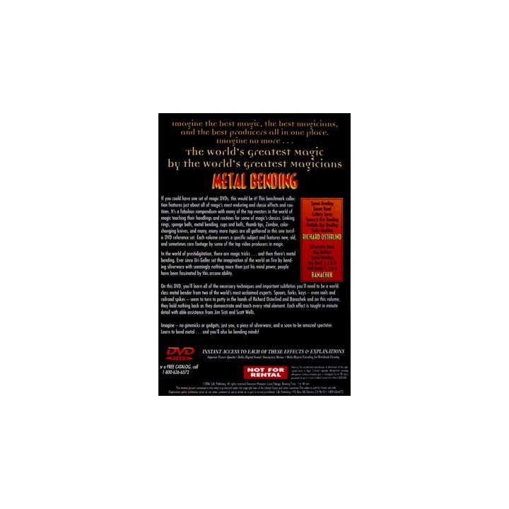 World's Greatest Magic: Metal Bending by L&L Publishing - DVD