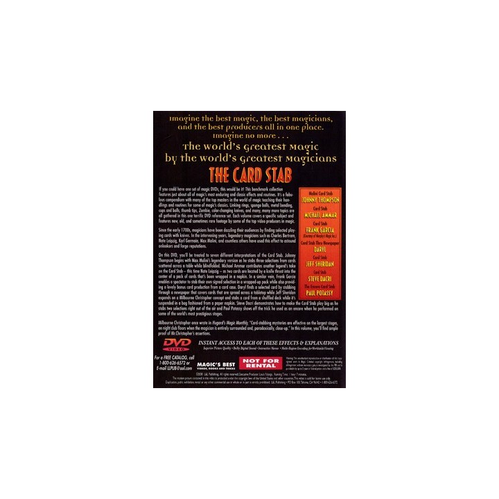 World's Greatest Magic: Card Stab - DVD