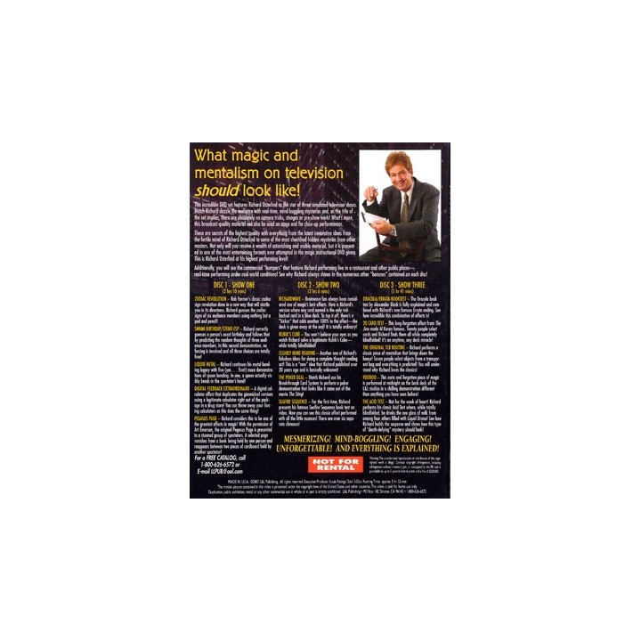 No Camera Tricks (3 DVD Set) by Richard Osterlind - DVD