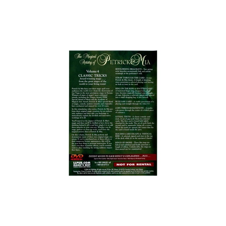 Magical Artistry of Petrick and Mia Vol. 4 by L&L Publishing - DVD