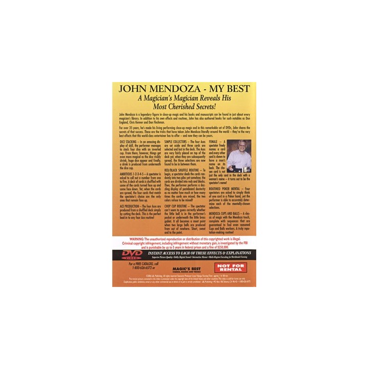 My Best - Volume 1 by John Mendoza - DVD