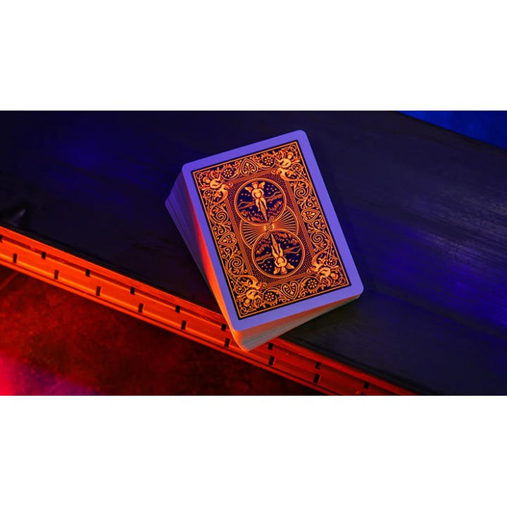 Bicycle Neon Solar-Orange Rider Back Playing Cards