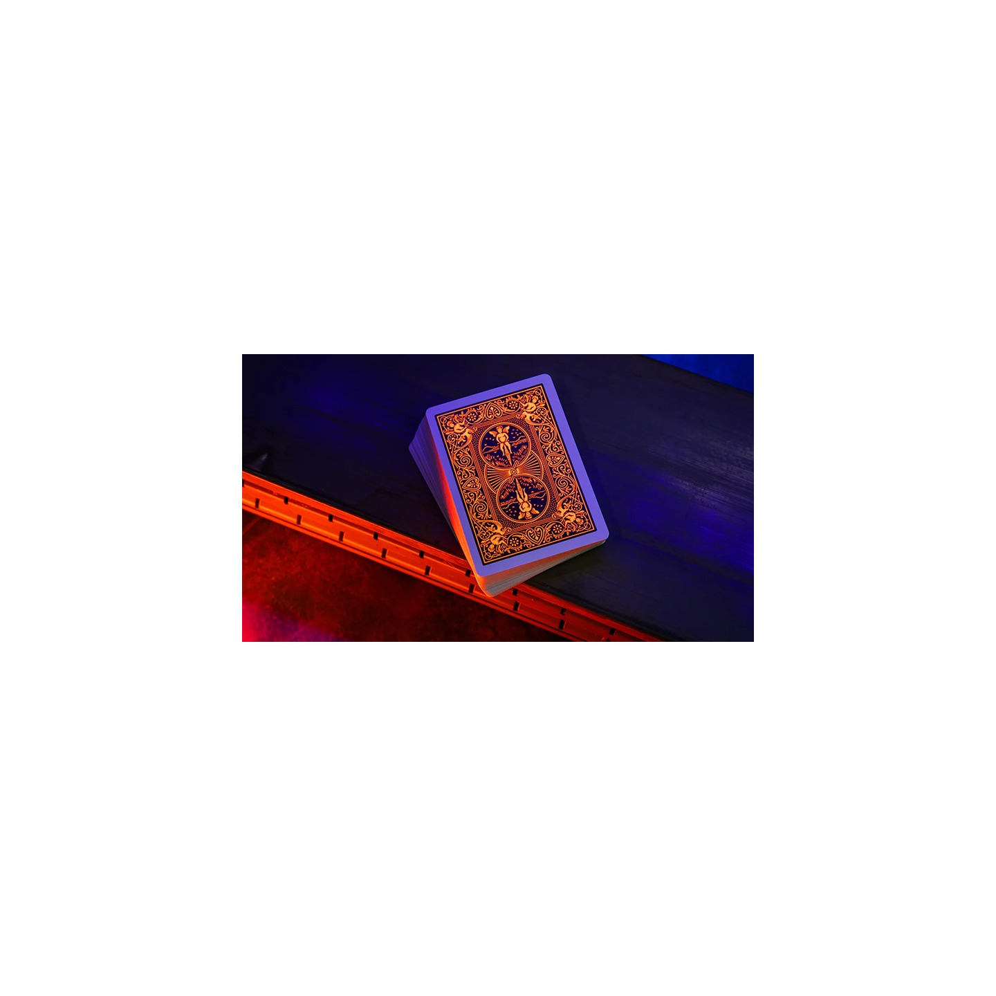 Bicycle Neon Solar-Orange Rider Back Playing Cards