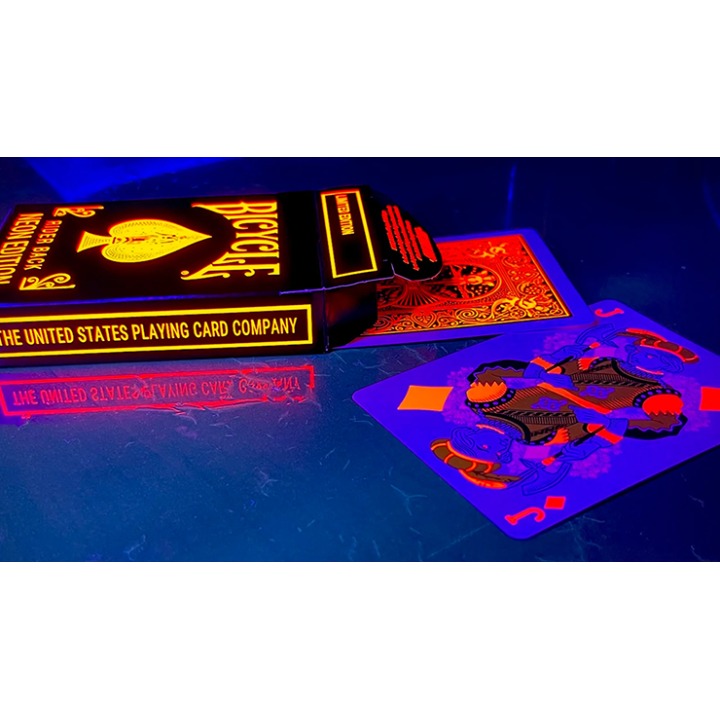 Bicycle Neon Solar-Orange Rider Back Playing Cards
