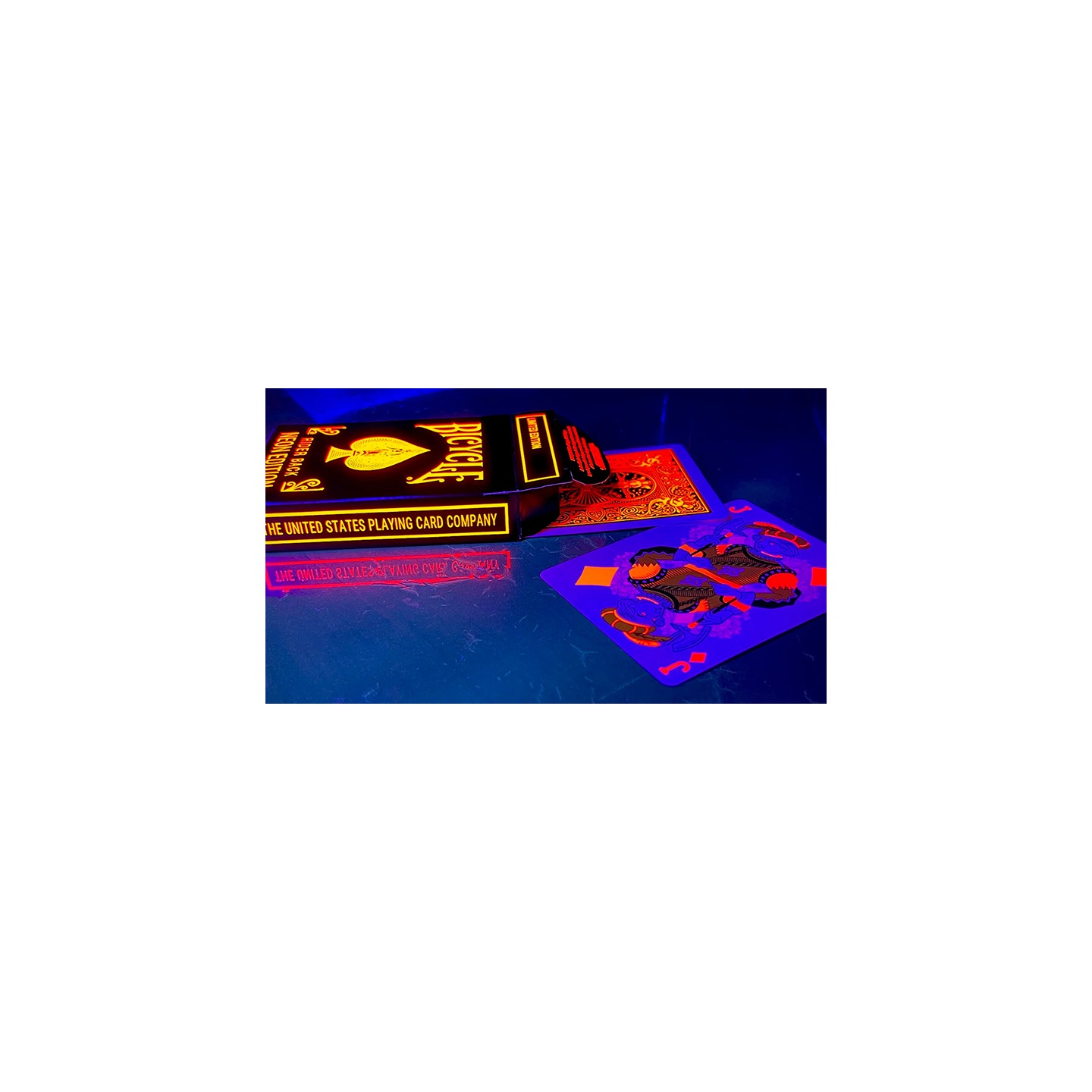 Bicycle Neon Solar-Orange Rider Back Playing Cards
