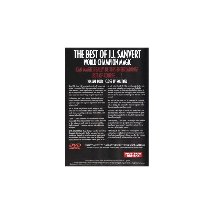 Best of JJ Sanvert - World Champion Magic - Volume 4 - DVD