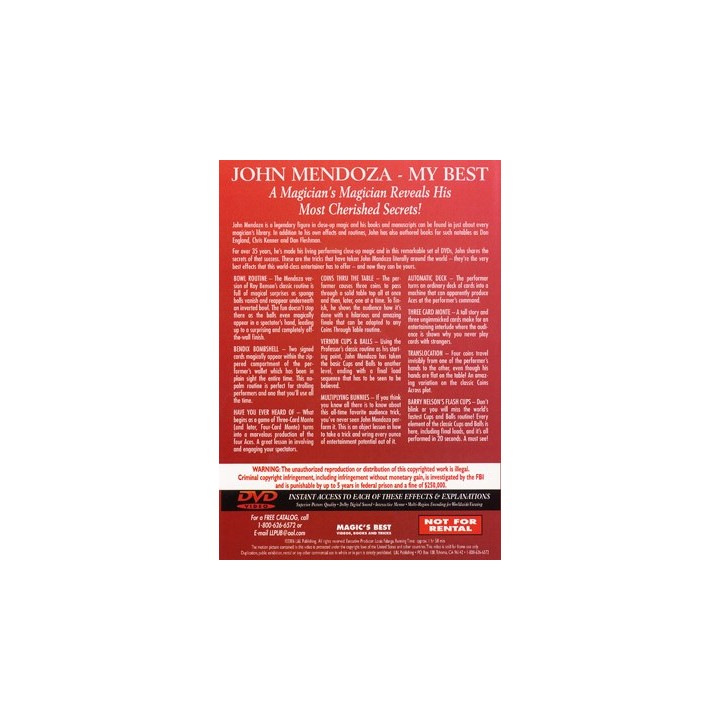 My Best - Volume 2 by John Mendoza - DVD