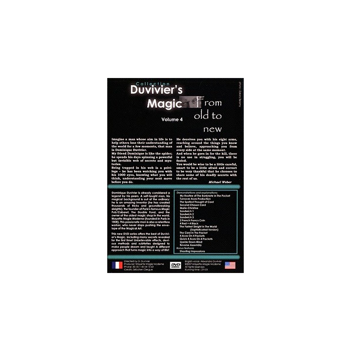 Duvivier's Magic Volume 4: From Old To New by Dominique Duvivier - DVD