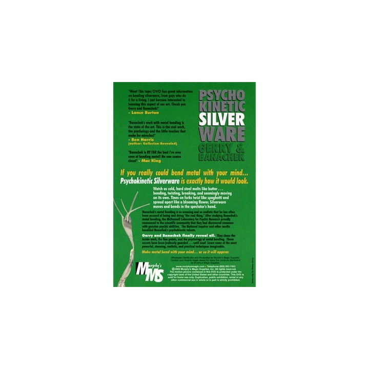 Psychokinetic Silverware by Gerry And Banachek - DVD