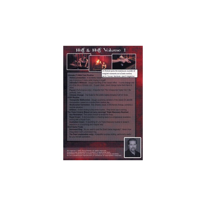 Half And Half - Volume 1 by Doug Brewer - DVD