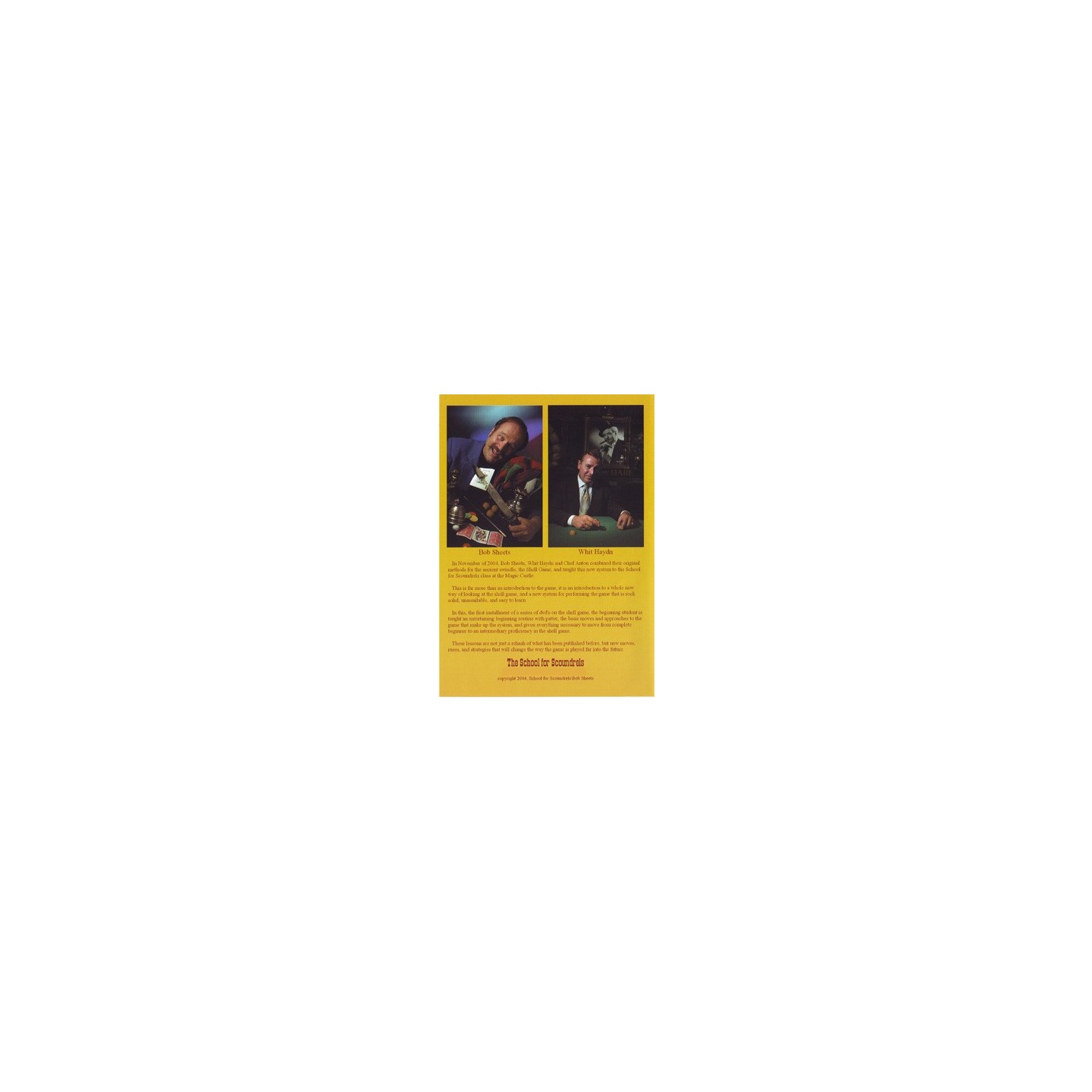 Intro to the Shell Game: Volume One by Bob Sheets and Whit Hadyn - DVD