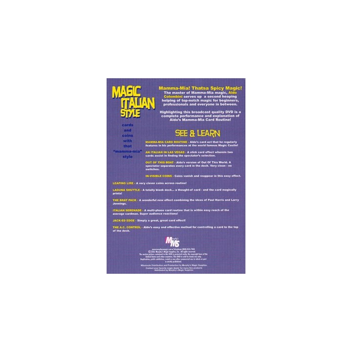 Magic Italian Style by Aldo Colombini - DVD