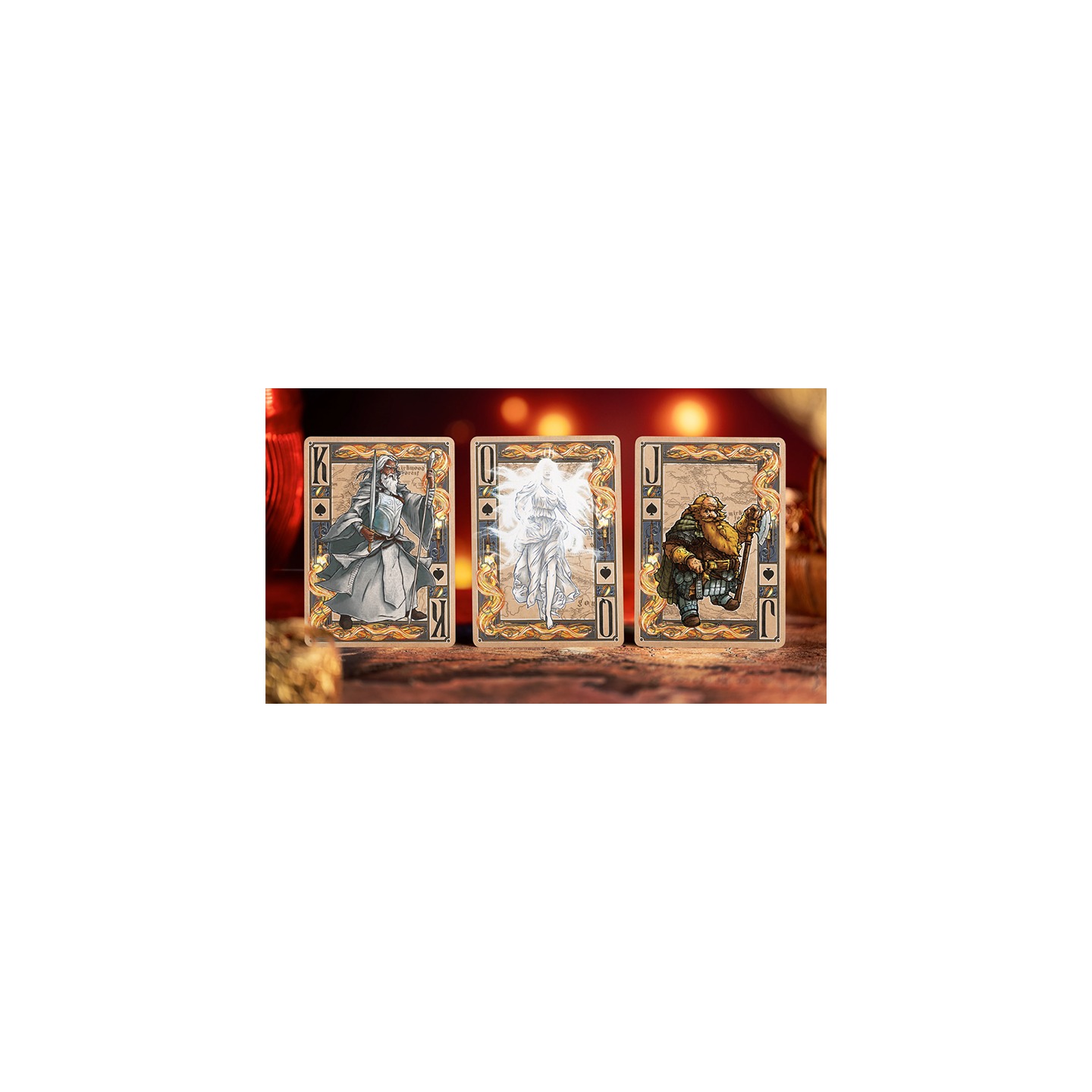 The Lord of the Rings - Two Towers Playing Cards (Gilded Edition) by Kings Wild