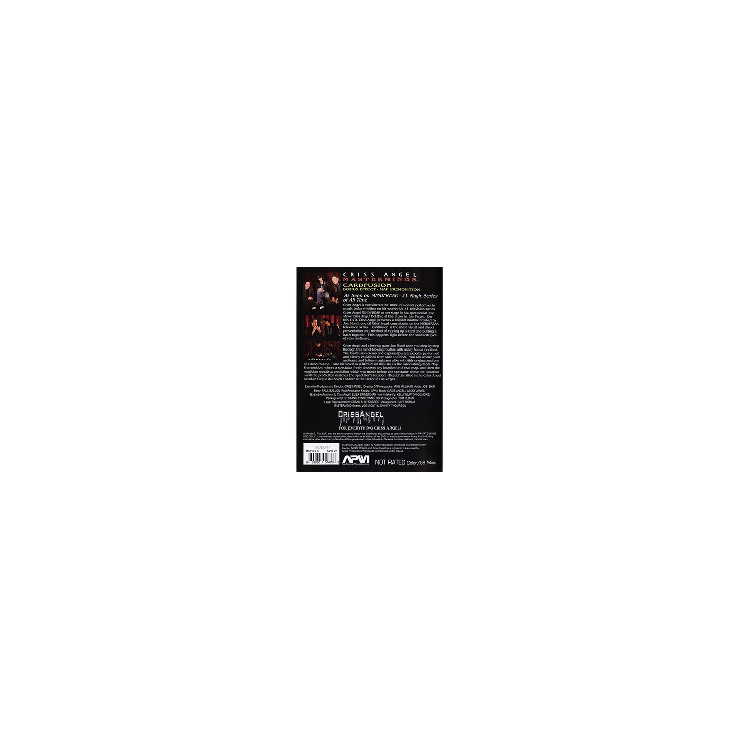 Masterminds (Card Fusion) Vol. 5 by Criss Angel - DVD