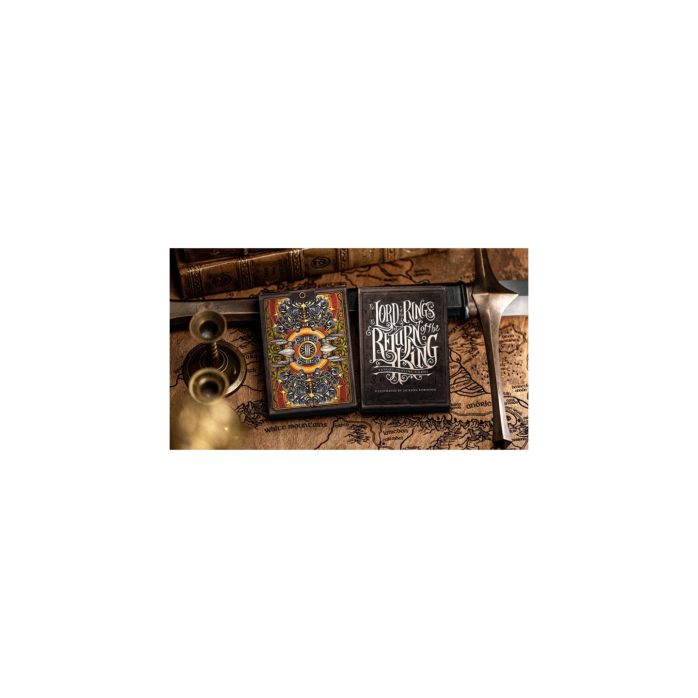 The Lord of the Rings - Return of the King Playing Cards (Black Gilded Edition) by Kings Wild
