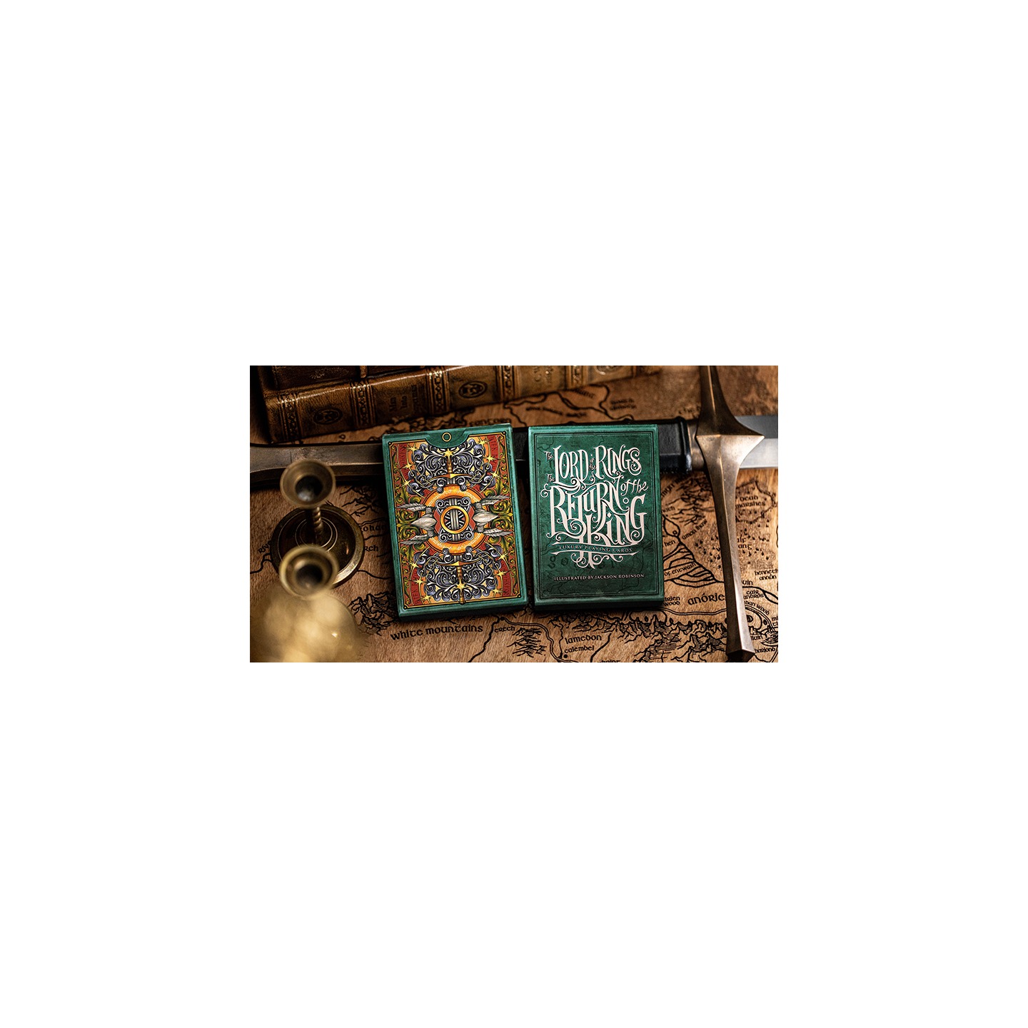 The Lord of the Rings - Return of the King Playing Cards by Kings Wild Project(Green)