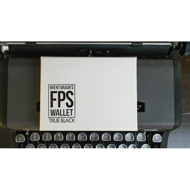 FPS Wallet True Black Leather (Gimmicks and Online Instructions) by Magic Firm