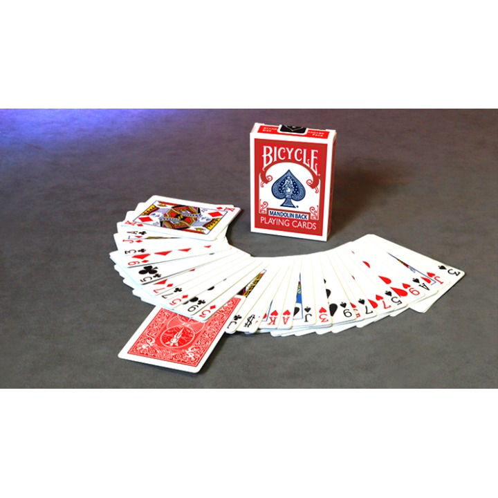 Invisible Deck Bicycle Mandolin (Red)
