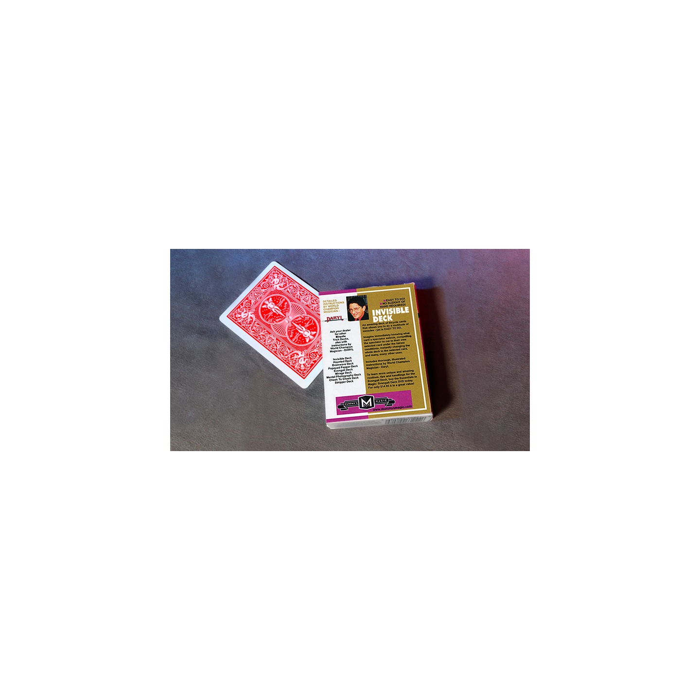 Invisible Deck Bicycle Mandolin (Red)