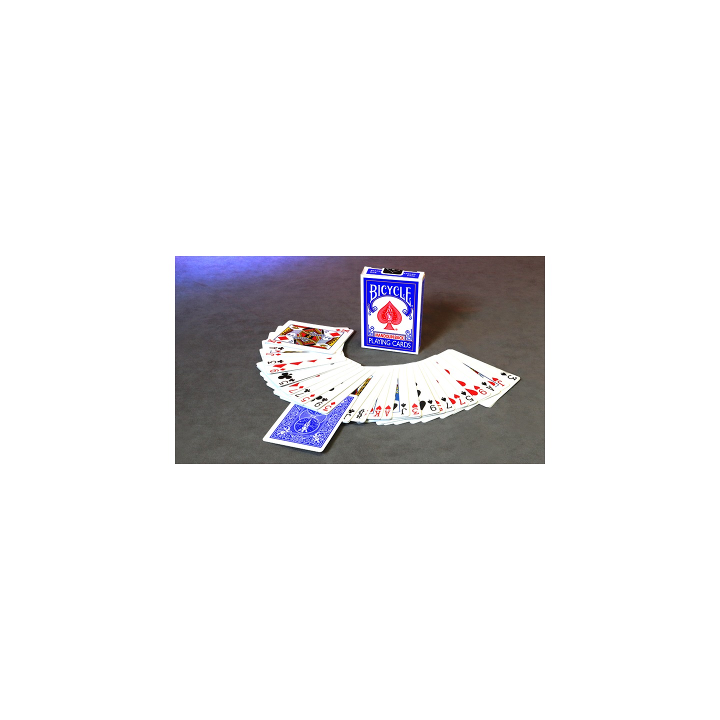 Invisible Deck Bicycle Mandolin (Blue)