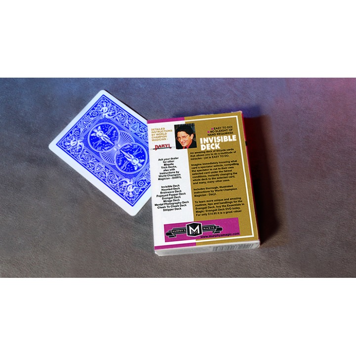 Invisible Deck Bicycle Mandolin (Blue)
