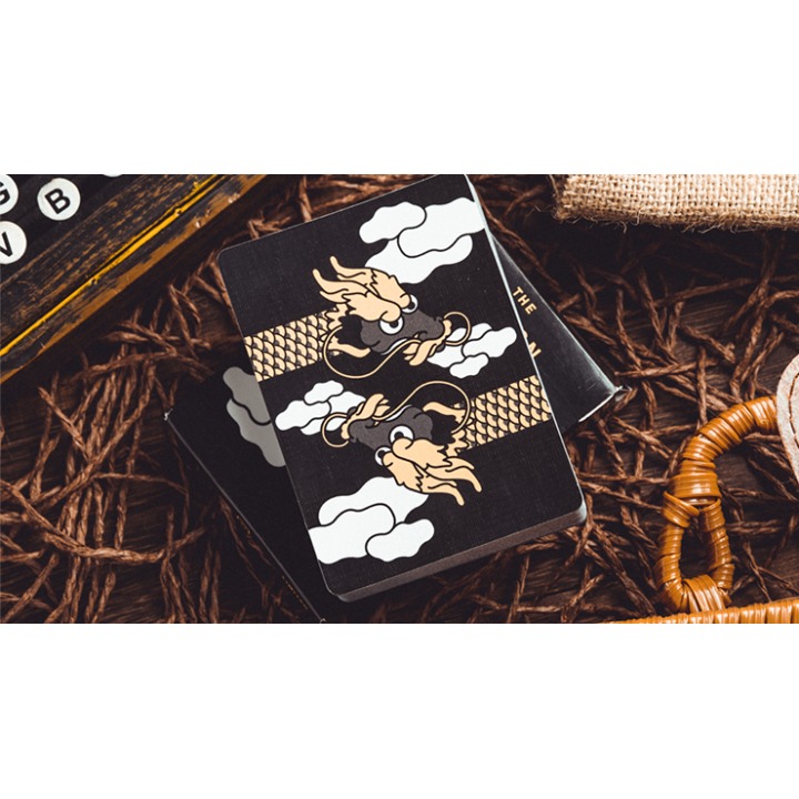 The Dragon (Black Gilded) Playing Cards