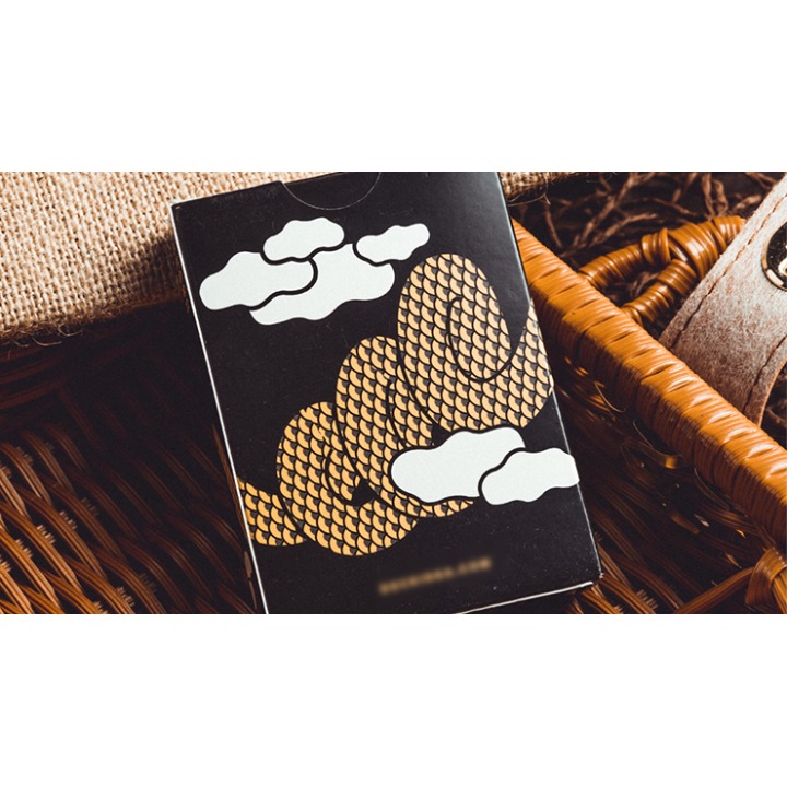 The Dragon (Black Gilded) Playing Cards