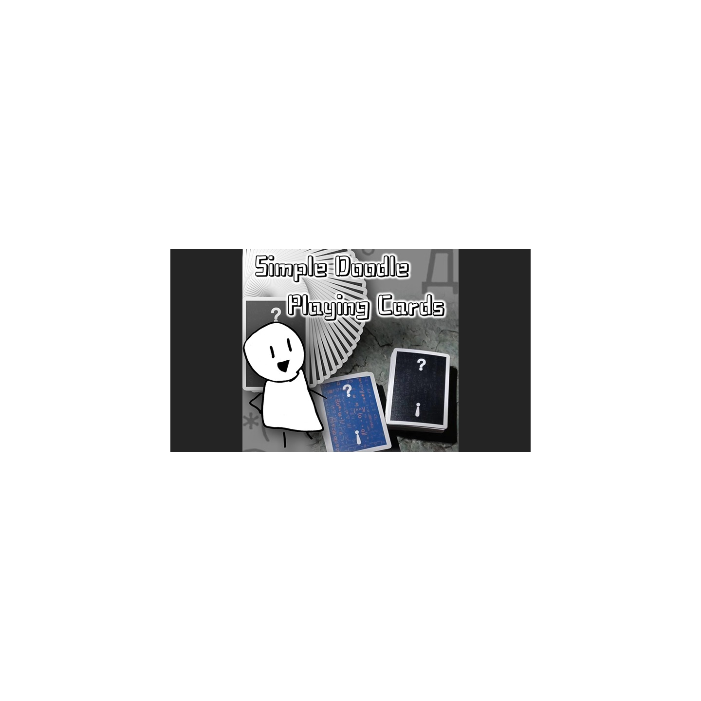 Simple Doodle (Color) Playing Cards by Bacon Playing Card